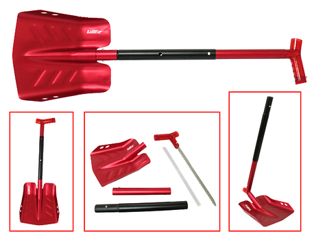 Fritidsprodukter - Sno-X Snö spade med såg, Röd aluminium - ctl00_cph1_prodImage